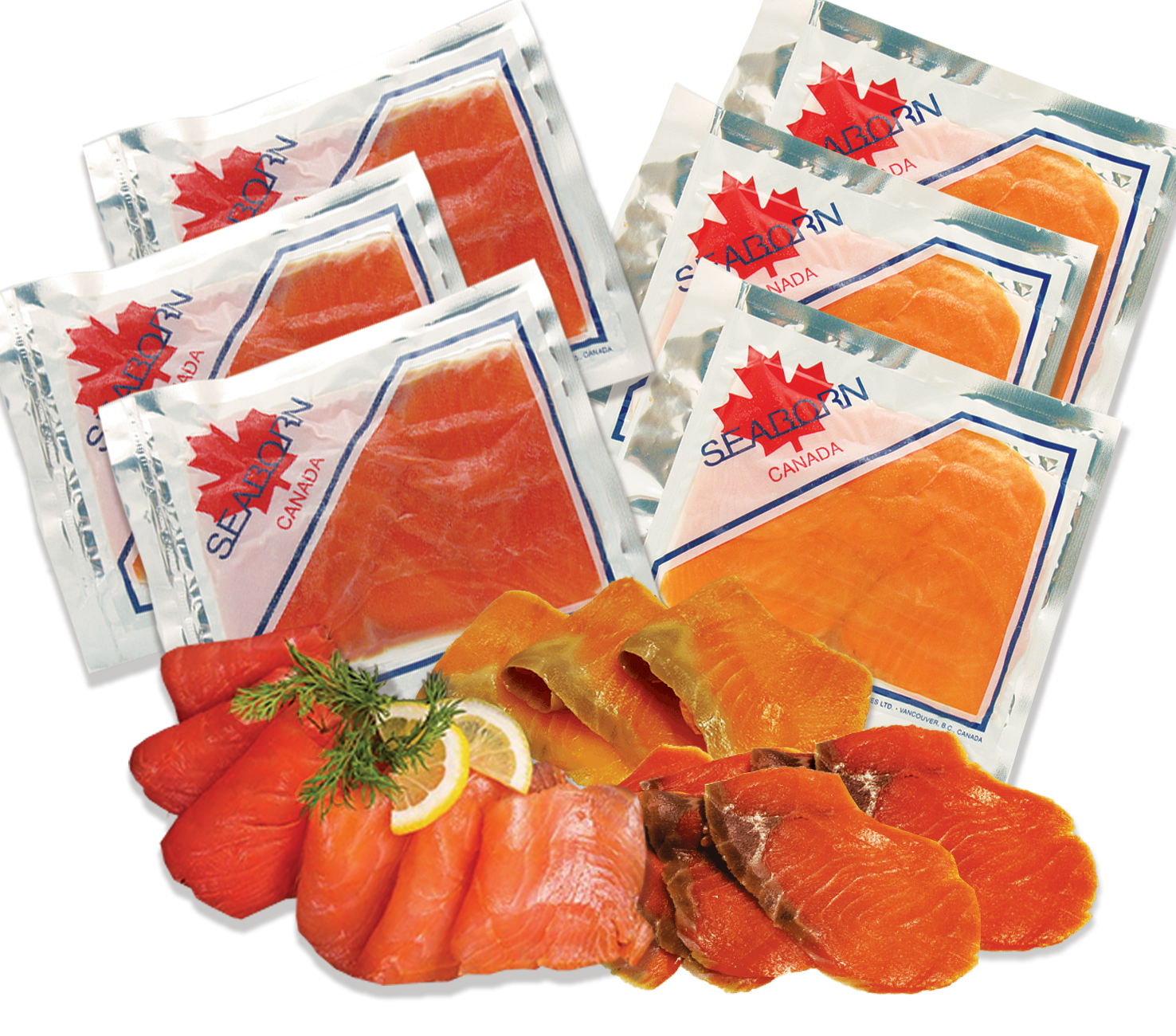 [SS-25] 冷凍スモークサーモン [紅&キング] スライス